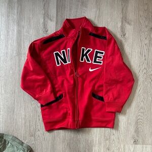 Nike Red and Black Full-Zip Jacket